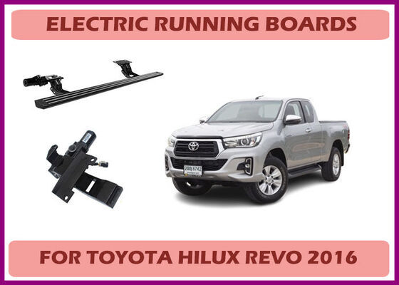 Toyota Hilux Revo Estribos Eléctricos Plegables y Retráctiles y Estriberas